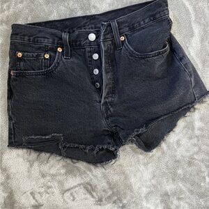 Levi's Black Jean Shorts